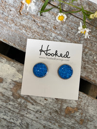 Druzy-Style Round Studs - Colors - 12mm