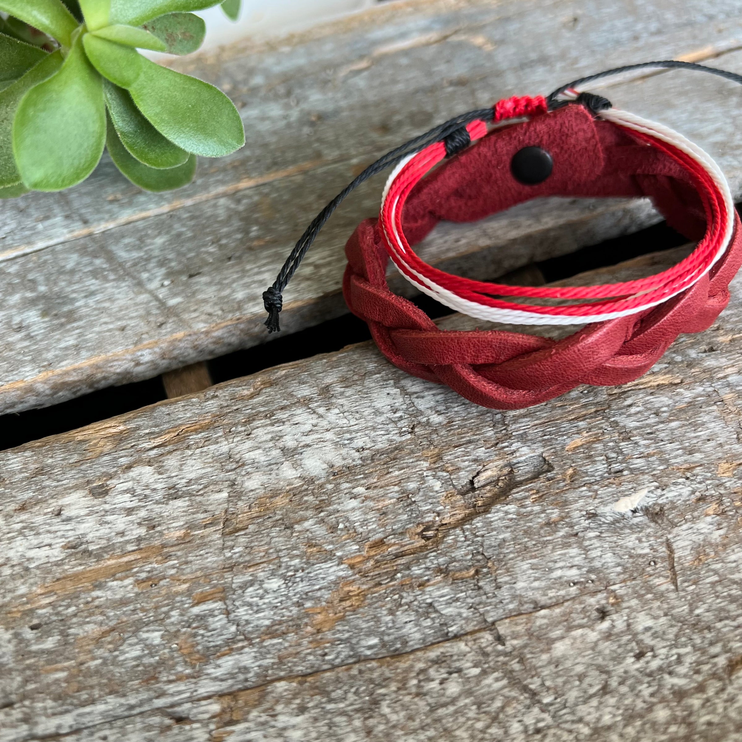 Pack of 6 Bracelets, String Bracelet, Wax String Friendship Bracelets,  Braided Wax String Bracelets, Adjustable String Bracelets Port 