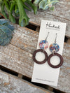 Stacked Rounds and Wooden Hoops - Small/Medium - Fancy Foliage and Brown