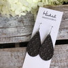 Little Black Hex Teardrops - Medium