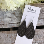 Little Black Hex Teardrops - Medium
