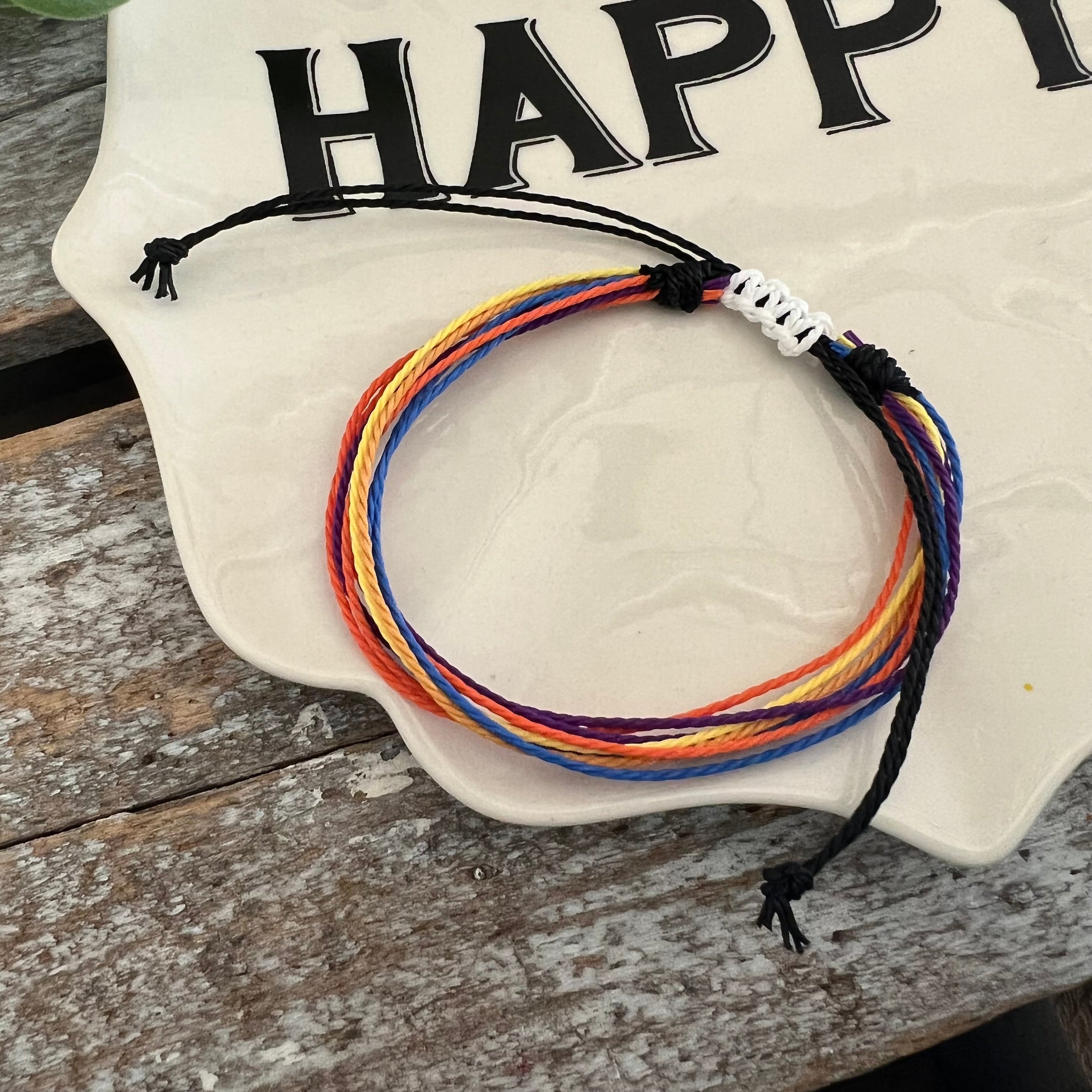 Adjustable String Bracelets – Hooked, LLC