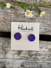 Druzy-Style Round Studs - Colors - 12mm