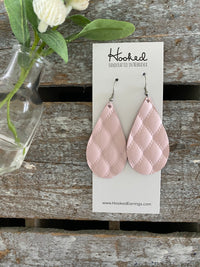 Quilted Petal Pink Teardrops - Medium