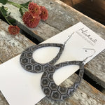 Hexagon Teardrop Cutouts in Ash - Medium