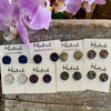 Druzy-Style Round Studs - 14mm