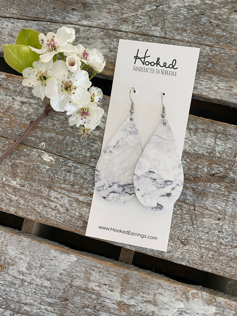 Must-Have Marble Teardrops - Medium