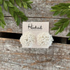 Opulent Beaded Studs - Porcelain