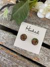 Druzy-Style Round Studs - Neutrals - 12mm