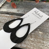 Braided Teardrop Cutouts in Jet - Medium