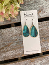 Agate Teardrops Edged in Gold - Small