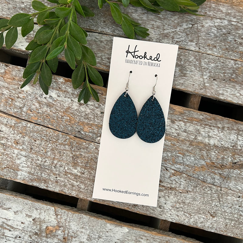 Night Sky Glitter Teardrops - Small