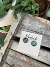 Opal Sparkle Studs - 12mm