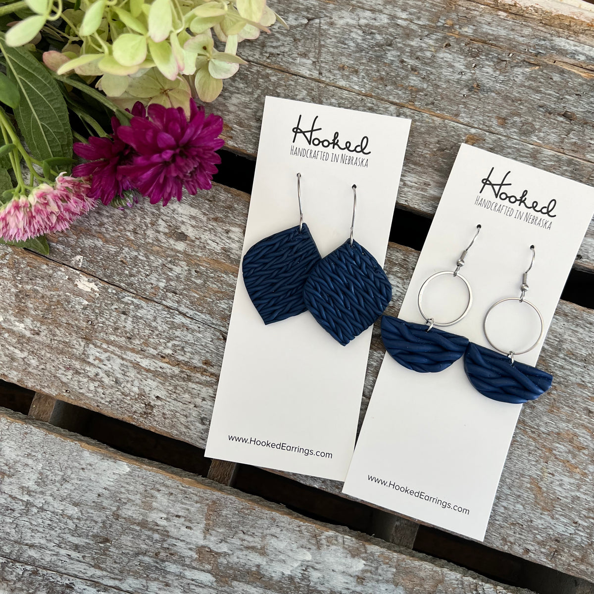 Navy Sweater Half Moons - Medium