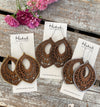 Wooden Deluxe Cutout Earrings - Large Aspen