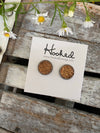 Druzy-Style Round Studs - Neutrals - 12mm