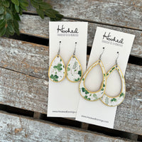 Lucky Birch Teardrops - Gold Edged / Small