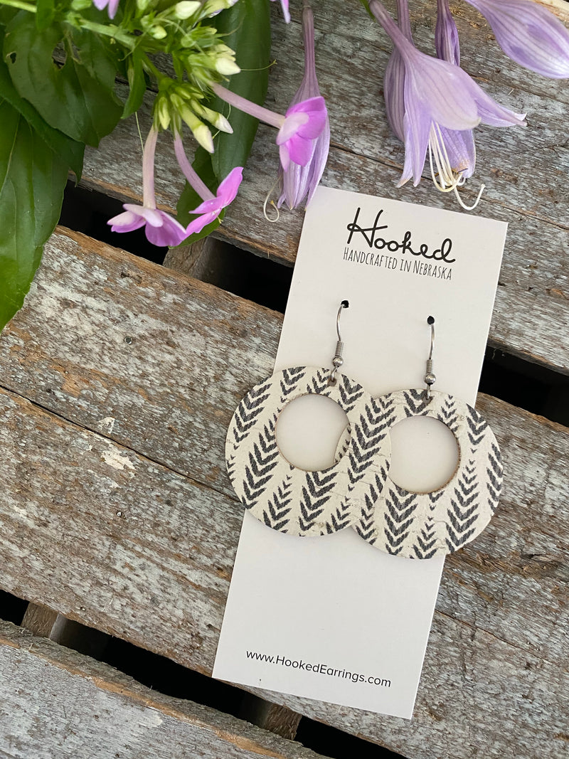 Herringbone Birch Circle Cutouts