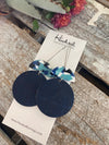Navy Circle Suspended Stacks - Large