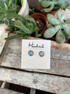 Opal Sparkle Studs - 8mm