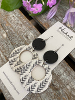 Herringbone Birch Stacked Circle Cutouts