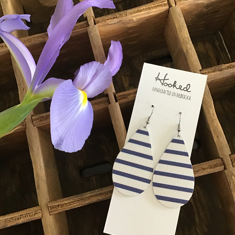 Nautical Striped Teardrops - Medium