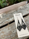 Wooden Cutout Earrings - Medium Diamond Deco