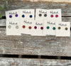 Druzy-Style Round Studs - 8mm
