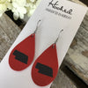 Nebraska State Pride Teardrops in Red/Black - Small