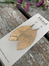 Glittering Rose Gold Snakeskin Petals - Medium