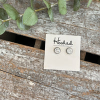 Druzy-Style Round Studs - 8mm