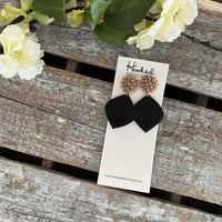Crystal Dome Beaded Diamonds - Black Lace