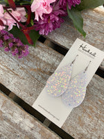 Crushed Opal Glitter Teardrops - Medium