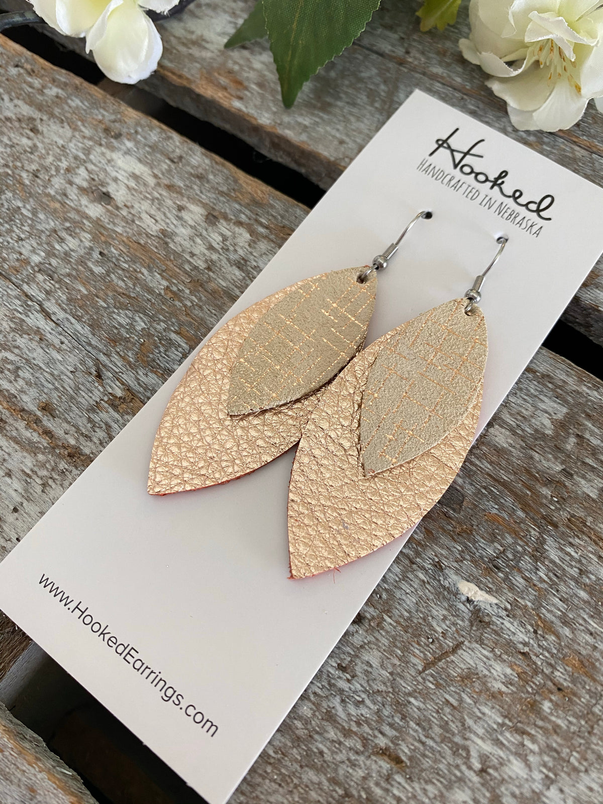 Rose Gold Hashtag Layered Petals