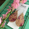 Splashed Sangria Teardrops - Large