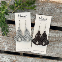 Twirler Wooden Deluxe Cutout Earrings -Med/Large