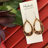 Sassy Cork Teardrop Cutouts // Gold Edged - Medium