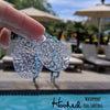 Clearly Silver Sparkle Pool Earrings