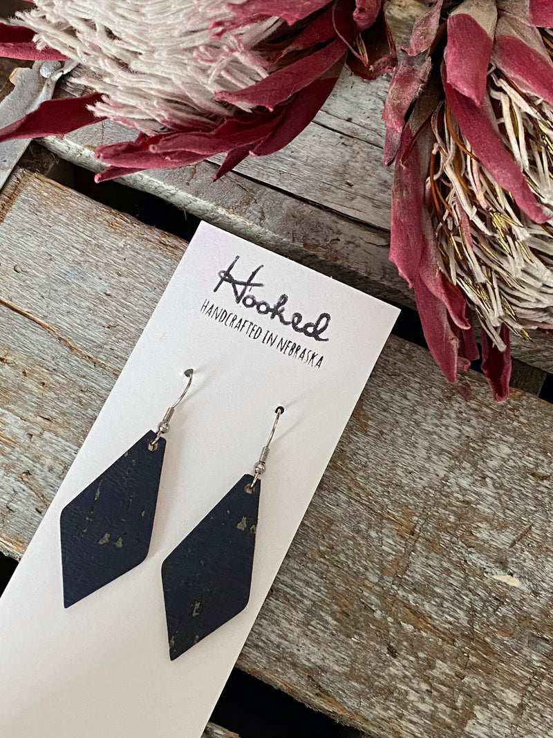 Small Diamonds in Navy Cork