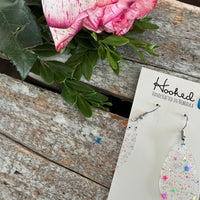 Clearly Confetti Pool Earrings - Small