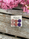 Glitz & Glam - Glitter Leather Stud Collection - 16mm