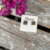Druzy-Style Square Studs - 12mm