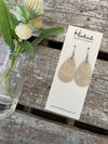 Classy Camo Teardrops in Trace of Gold - Small