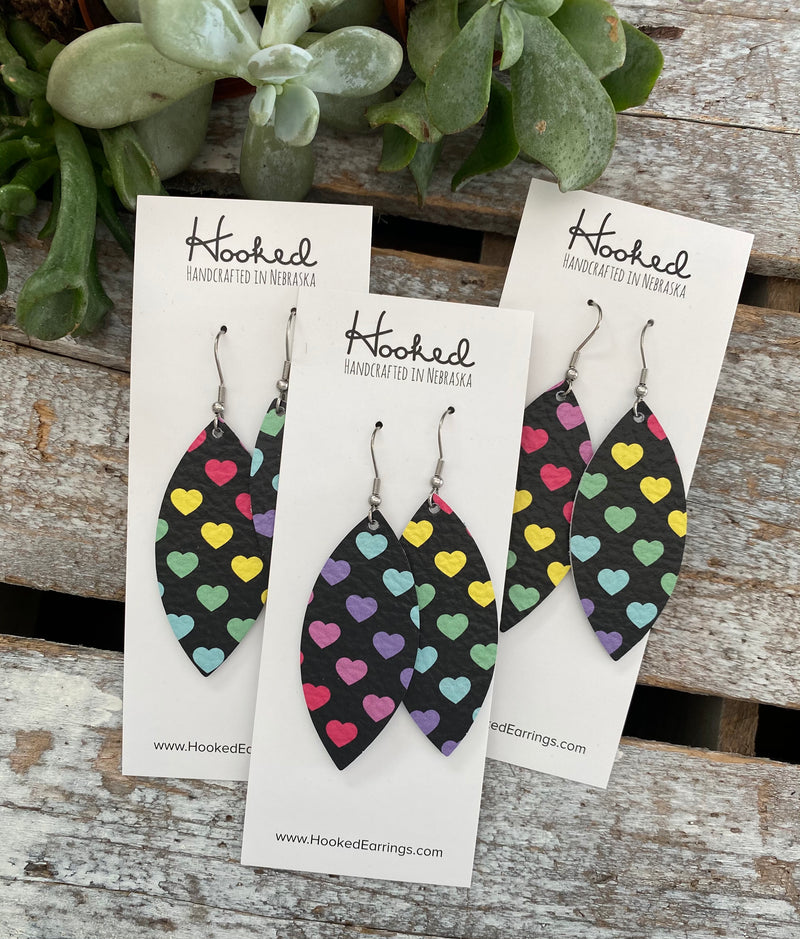 Rainbow Heart Petals - Medium