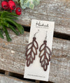 Wooden Deluxe Cutout Earrings - Medium Willow