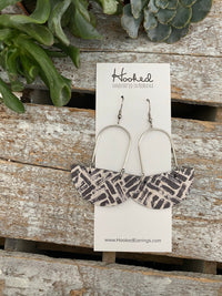 Half Moons - Medium - Black and White Suspended Stacks