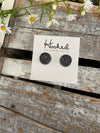 Druzy-Style Round Studs - Neutrals - 12mm