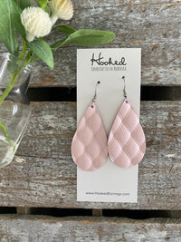 Quilted Petal Pink Teardrops - Medium