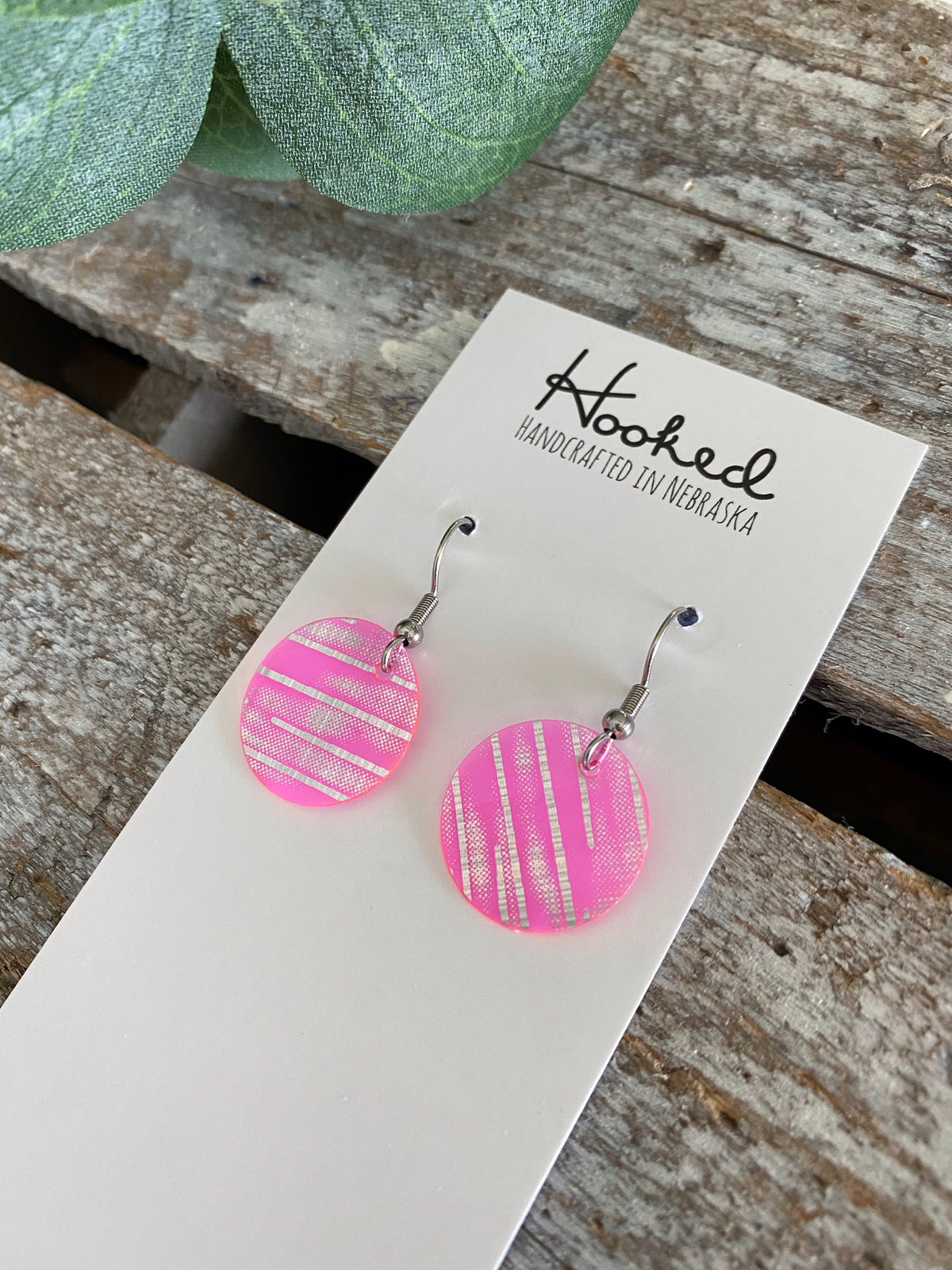 Holographic Stripe Pool Minis - Pink