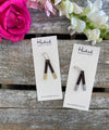 Wooden Earrings - Reversible Dipped Skinnies